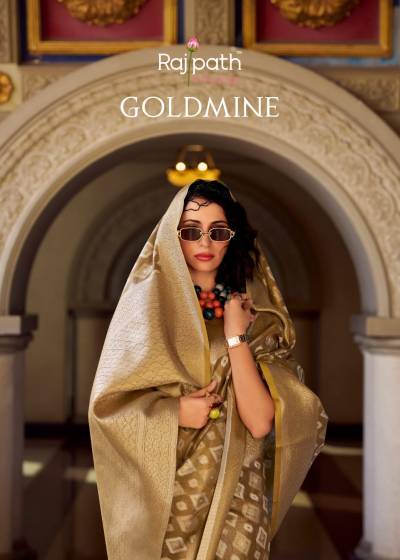 RAJPATH GOLDMINE 970001 TO 970006 DESIGNER SILK SAREE WHOLESALER IN INDIA